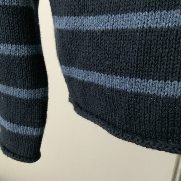 Tommy Hilfiger Oversized Long Sleeve Sweater Men Blue M - Picture 5 of 9